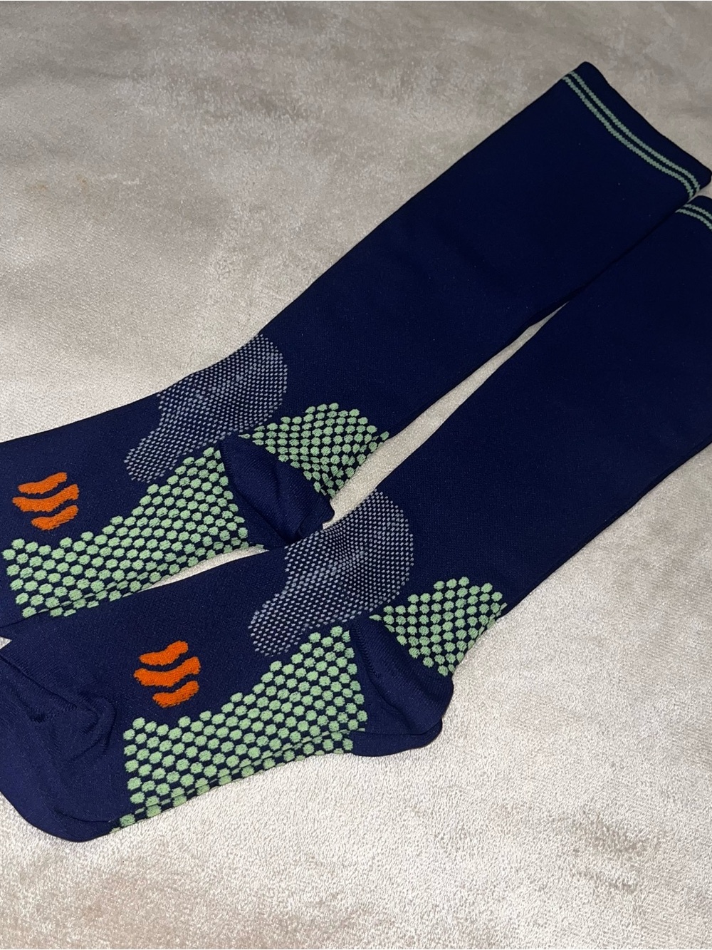 Sports Muscle Compression Socks, (20–30 mmHg) Unisex, S/M (2pairs) Blue